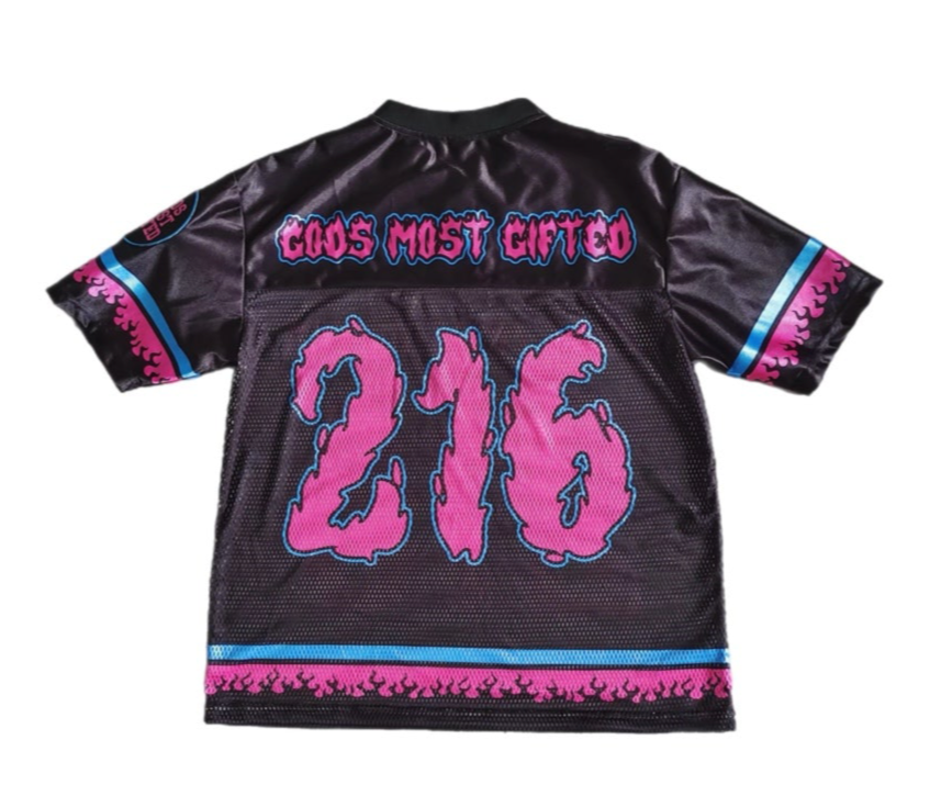 inflamed Jersey Black/Pink