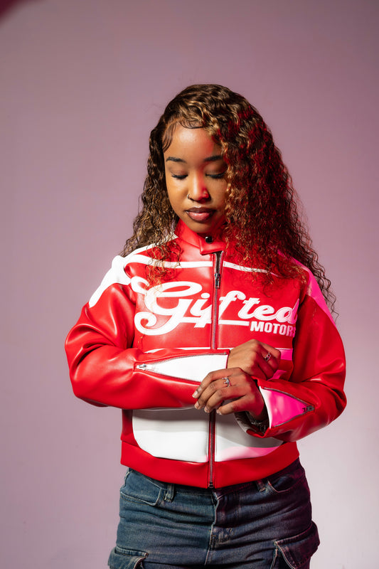 Racer Jacket Ladies Crop