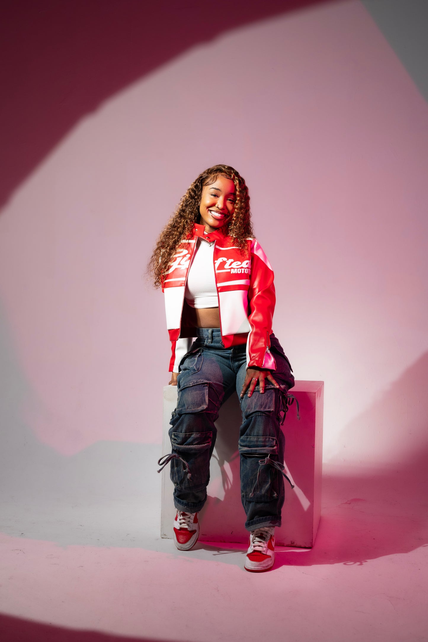 Racer Jacket Ladies Crop