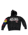 Black Acid wash Gifted Motors Hoodie