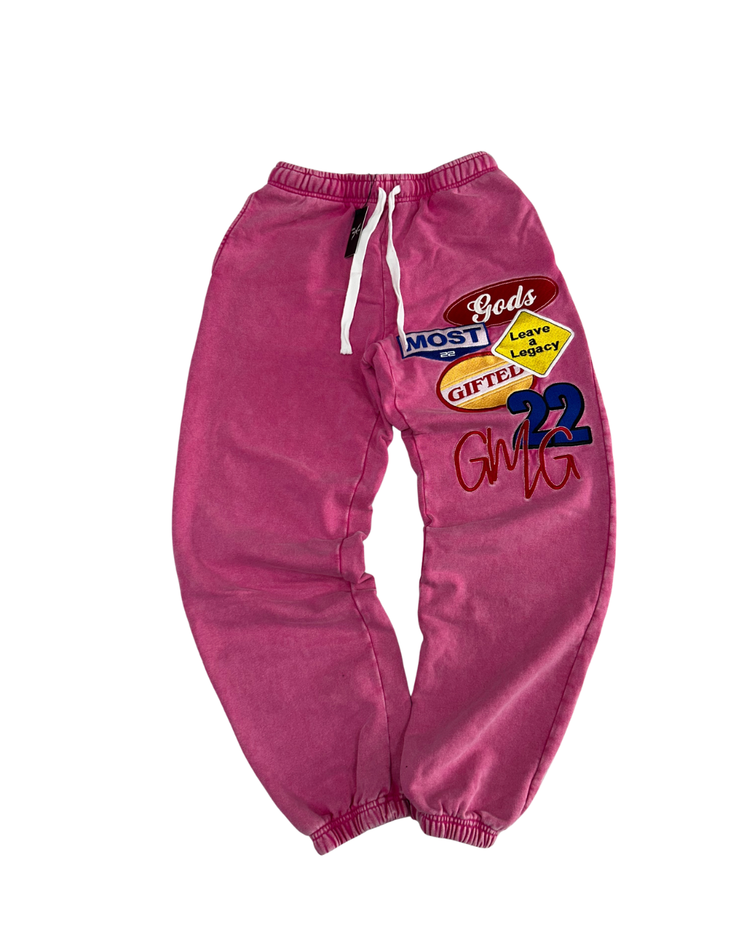 Pink Acid wash Gifted Motors joggers
