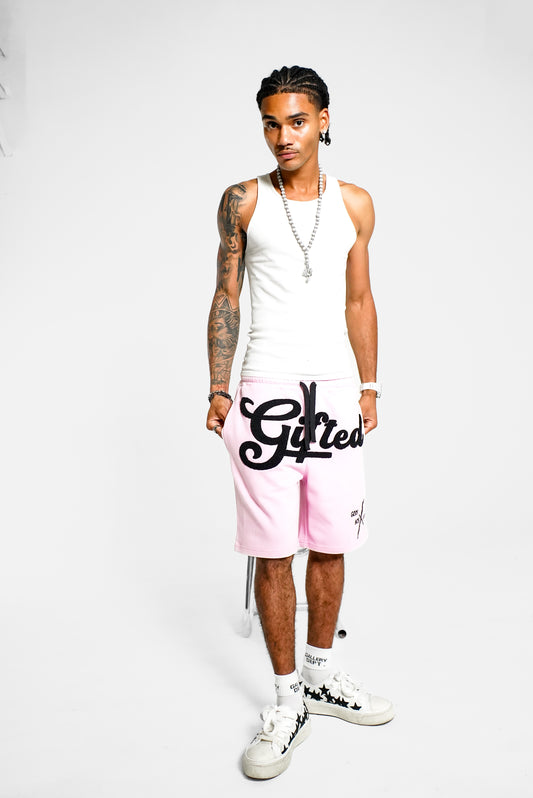 Gifted Shorts Pink/Black Logo
